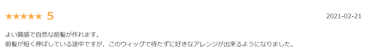 リネアストリア部分ウィッグ楽天口コミ1